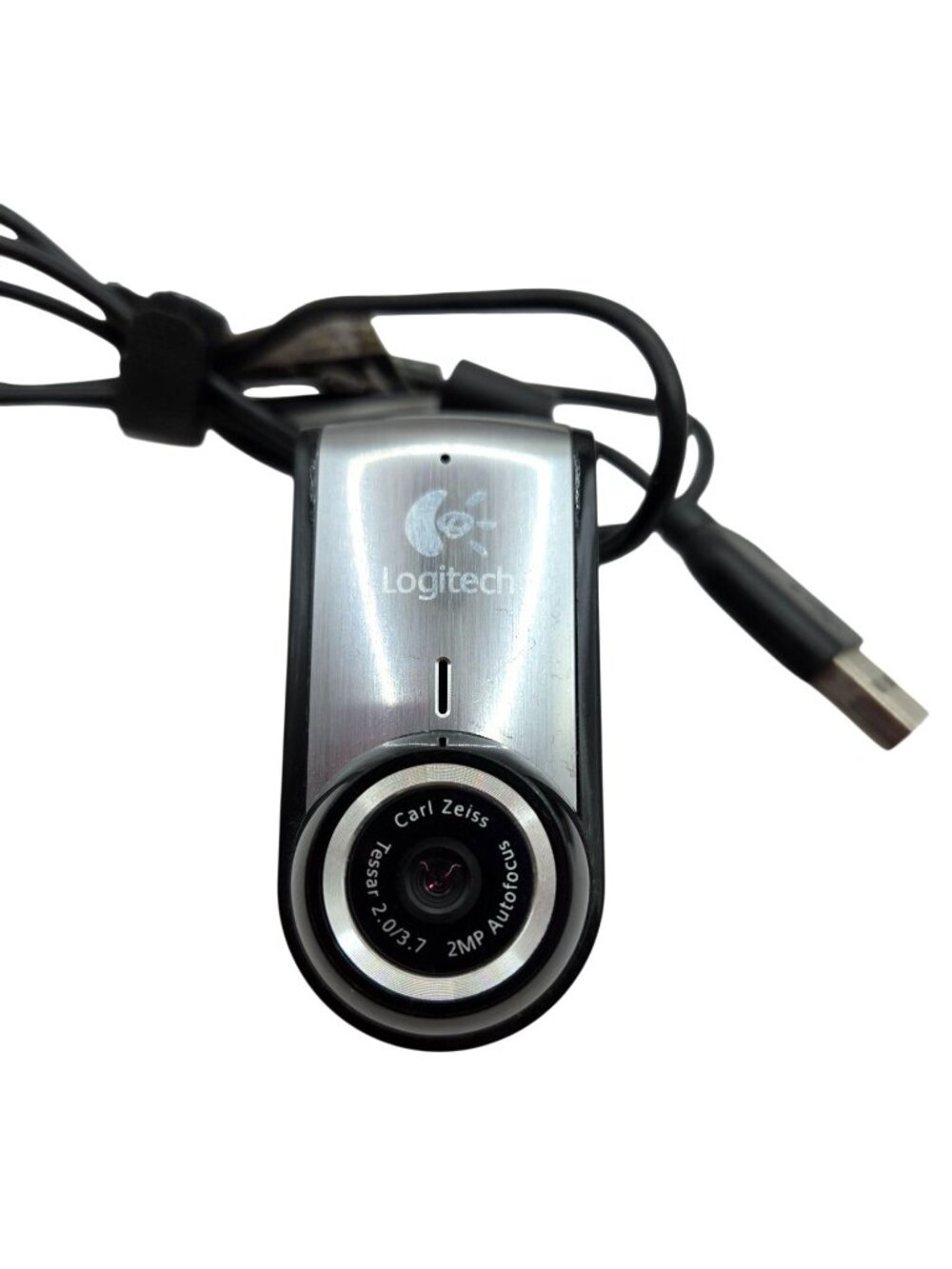 Logitech Carl Zeiss Tessar 2MP Autofocus USB Webcam V-UBU48 Compact Design Plug